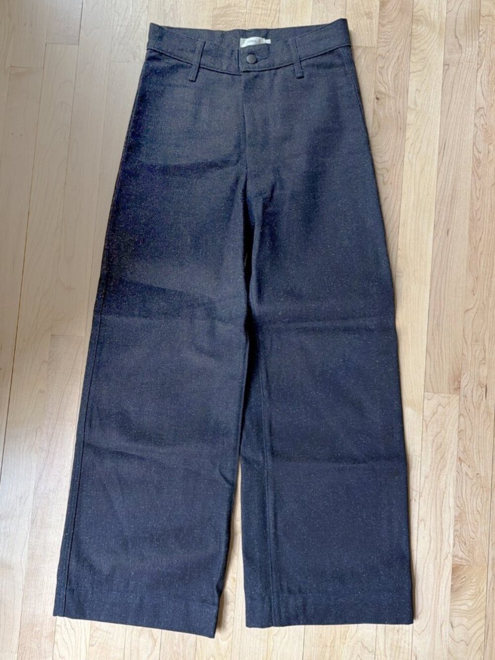 Ozma Cotton Silk Navy Pants with Speckles